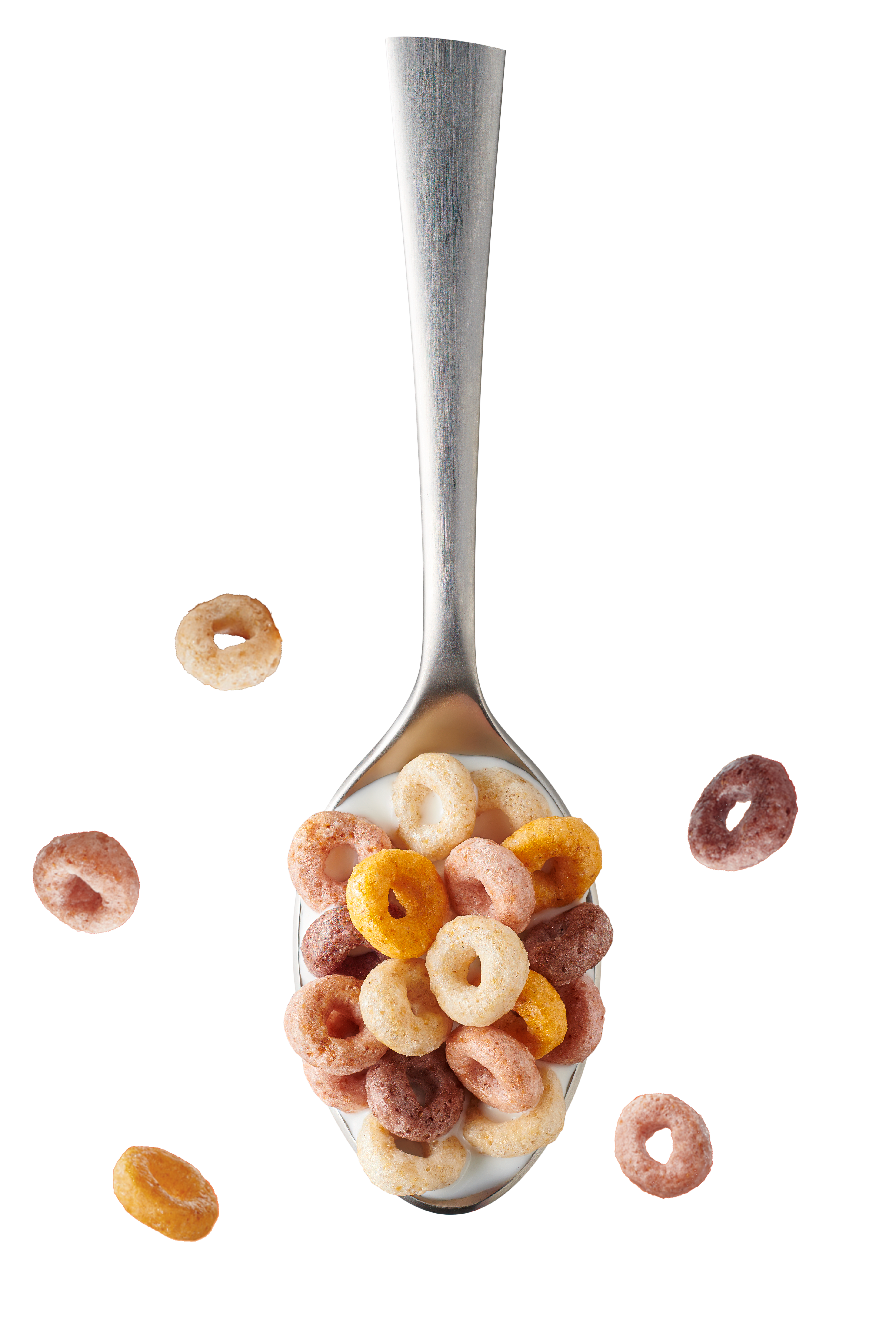 A spoonful of Fruity Cheerios cereal